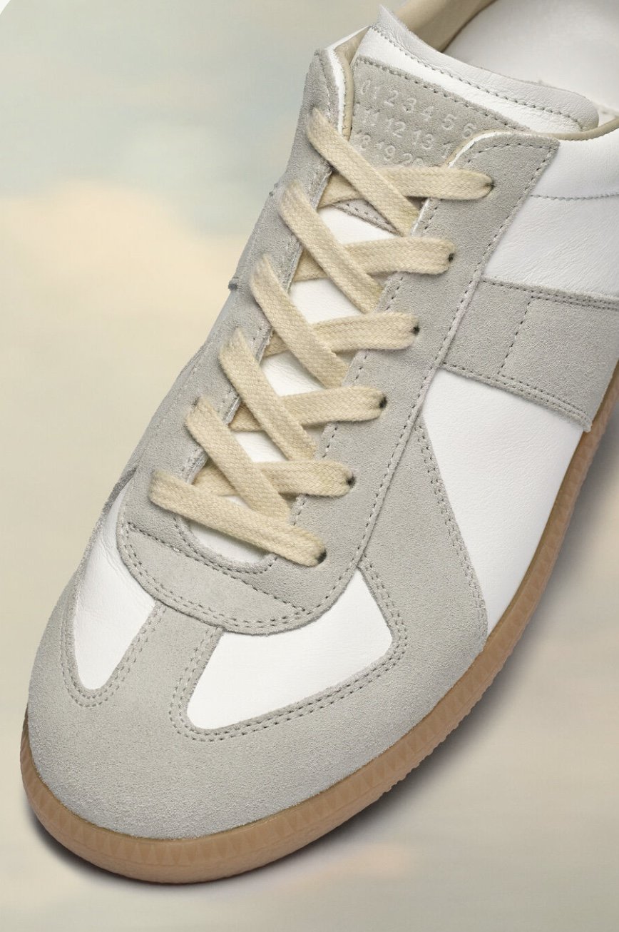 MAISON MARGIELA Replica Leather/Suede Sneakers Size 37 | eBay